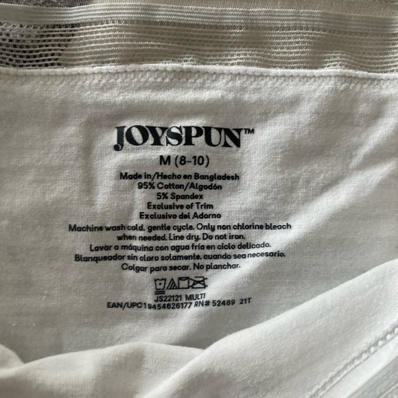 (2) NWOT joy spun cotton bikini panties 8-10 med - Picture 4 of 5